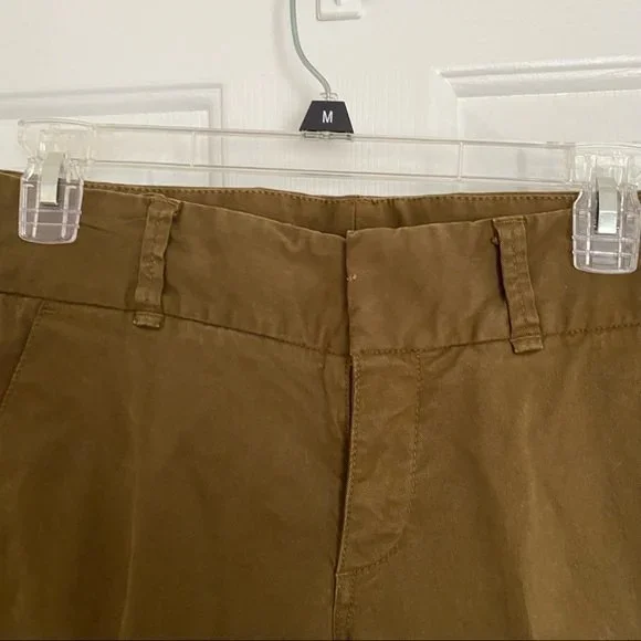 JCrew Andie Shorts olive green size 4 - Picture 4 of 11